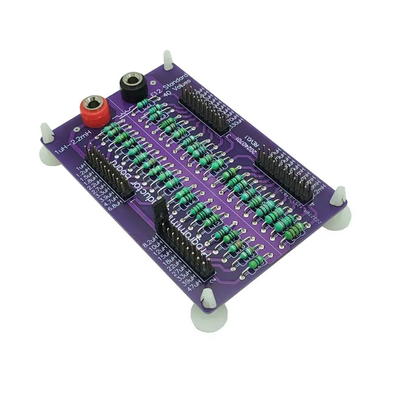 1Uh To 2.2Mh E12 Standard 40 Values Programmable Inductor Board With 4Mm Banana Sockets Inductance Substitution Box-AA26