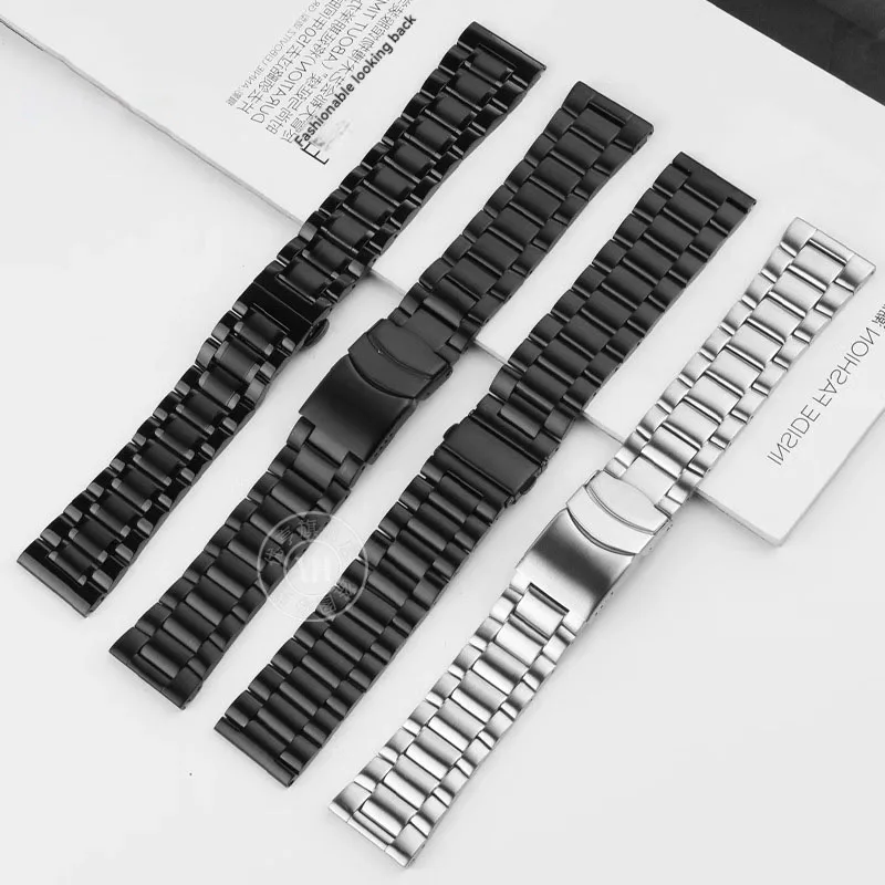 ل كاسيو PROTREK حزام ساعة اليد PRW-600/PRW-60/50/70 الصلبة الفولاذ المقاوم للصدأ ساعة سلس حزام الرجال 23 مللي متر المعادن معصمه سوار #2