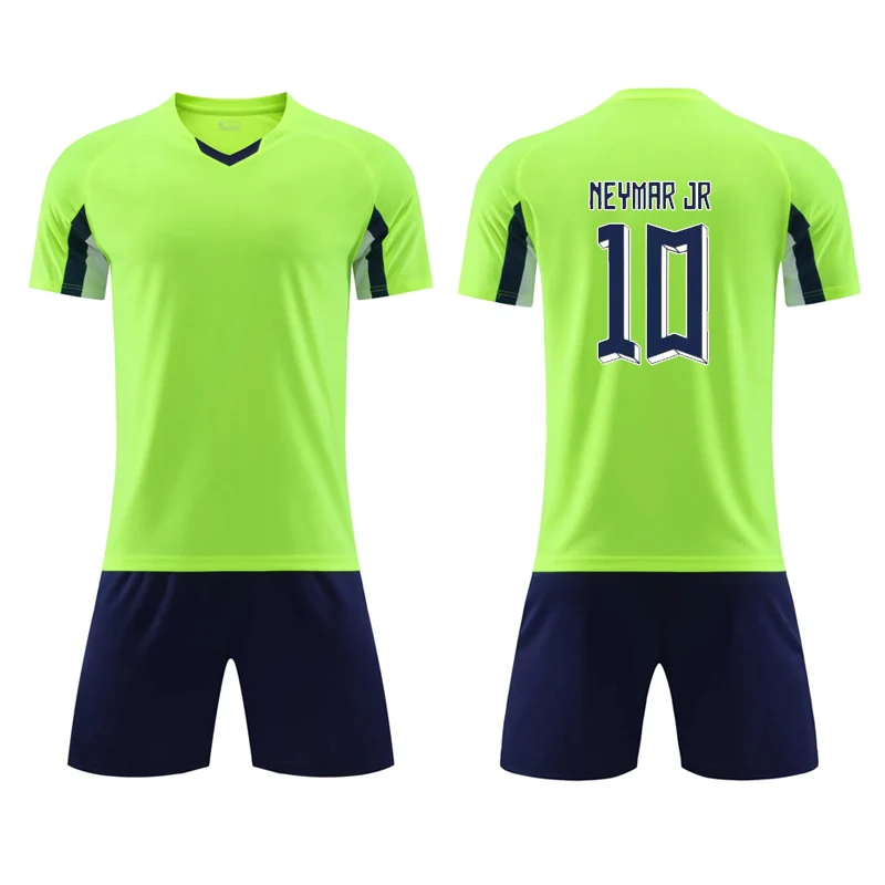 Futebol Shirt Sets Kids Soccer Jerseys Suit Boys Football Uniforms Soccer Kit Children Girls Sportswear Clothing