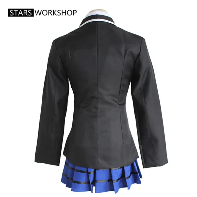 qq34Anime DATE A LIVE Tokisaki Kurumi Cosplay Costumes High School Uniform Coat Shirt Skirt Halloween Carnival Party Suit