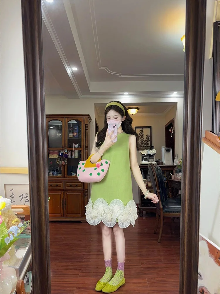 

Круглый жилет Ne Svel с кружевной отделкой для тяжелой промышленности, новинка лета 202, универсальный размер