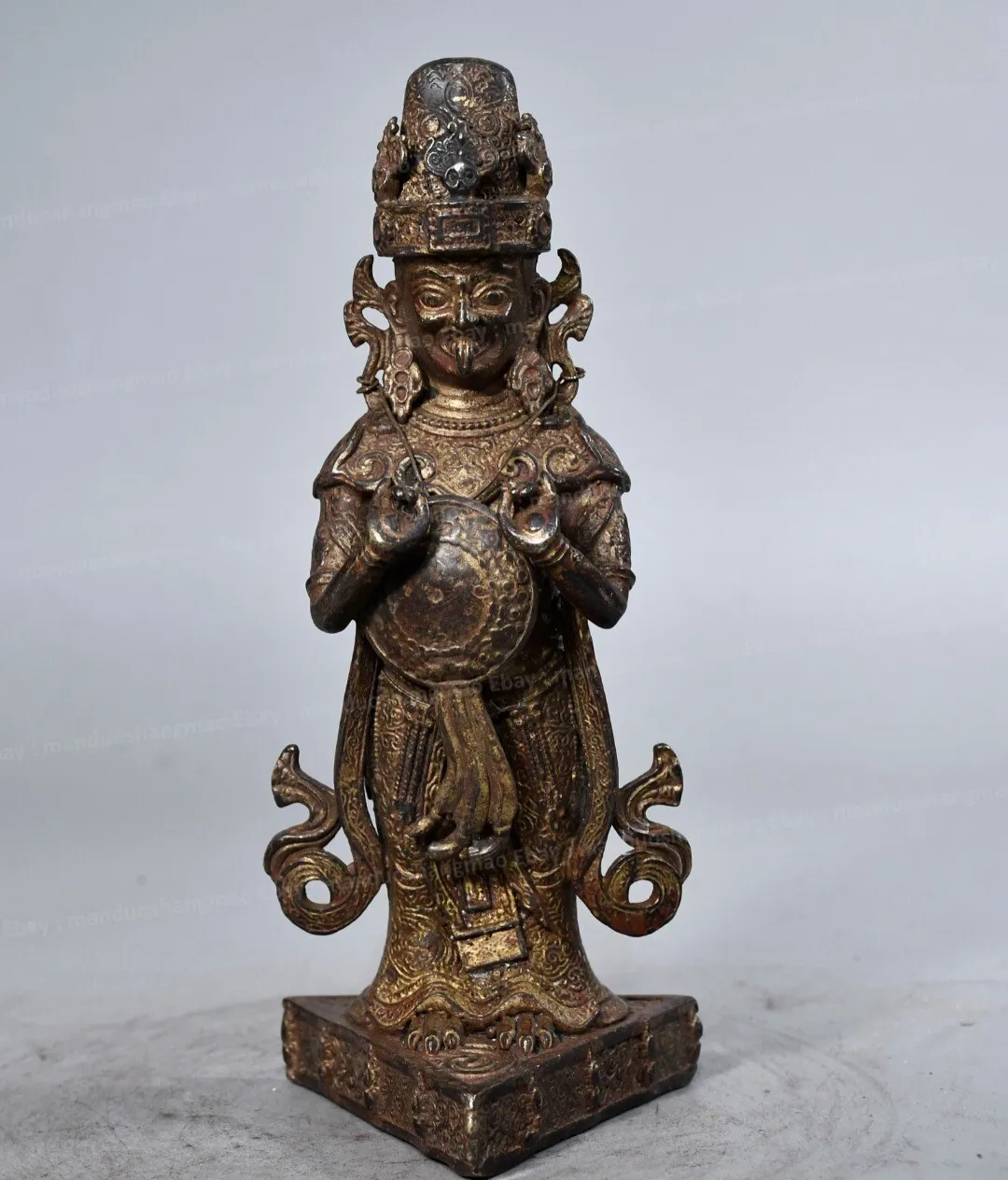 Northern Wei Dynasty Ksitigarbha Bodhisattva Antique Bronze Buddhist Sculpture