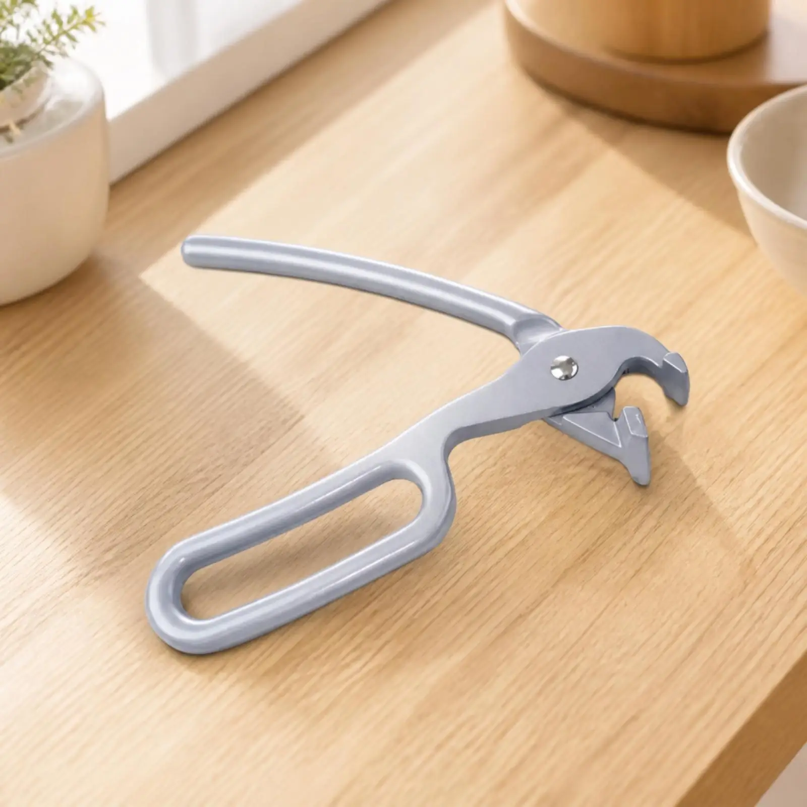 Hot Plate Gripper with Open-Loop Grip Heat-Insulating Dish Gripping Gripper Aluminum Alloy Pan Gripper Long Handles Hot Plate
