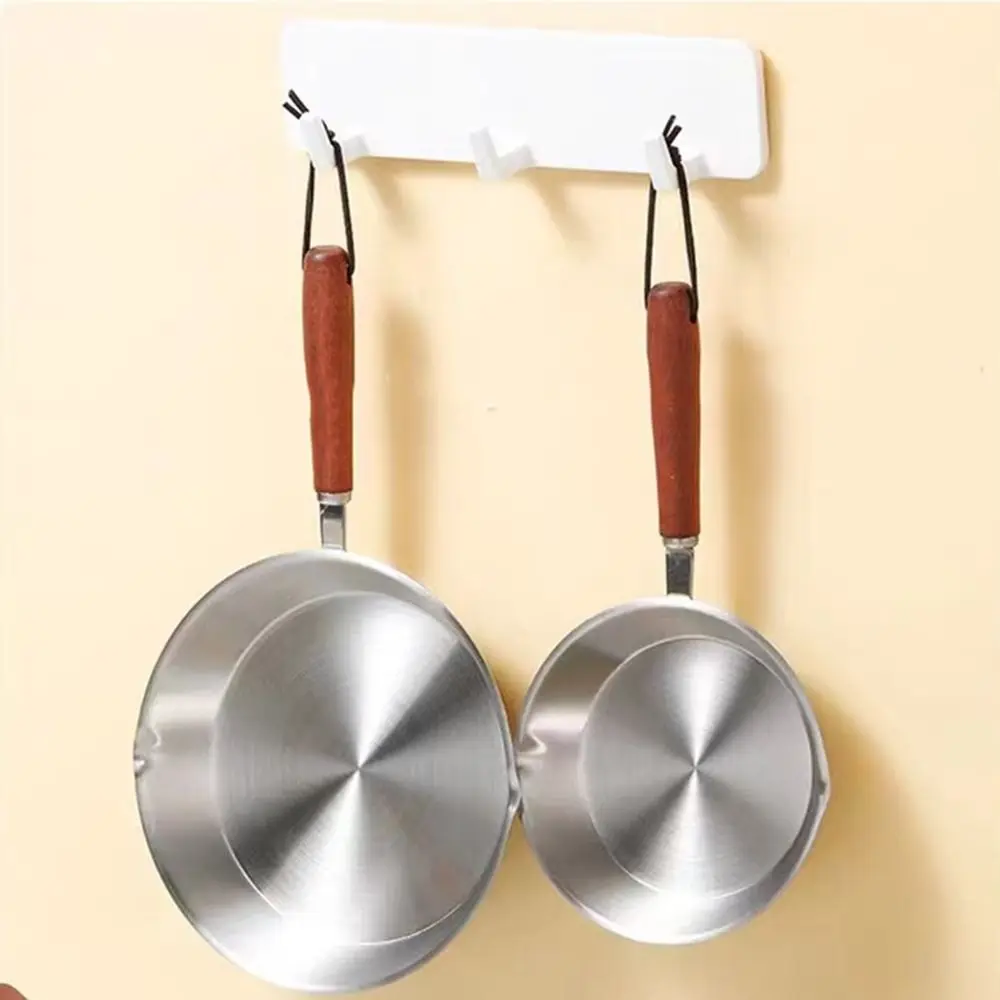 Flat Bottom Stainless Steel Frying Pan Wooden Handle Oven Safe Omelette Pan 12/16cm Small Cooking Pan Kitchen Cookware