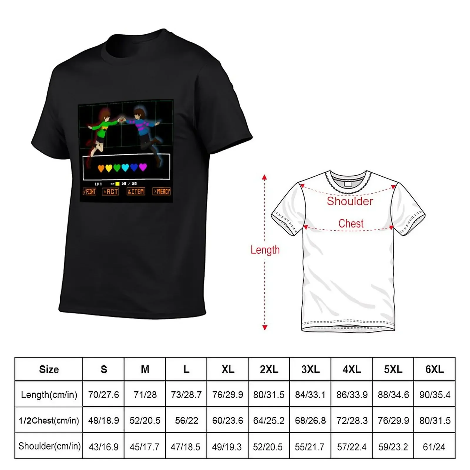 Undertale - Chara & Frisk T-Shirt customs design your own new edition clothes for men