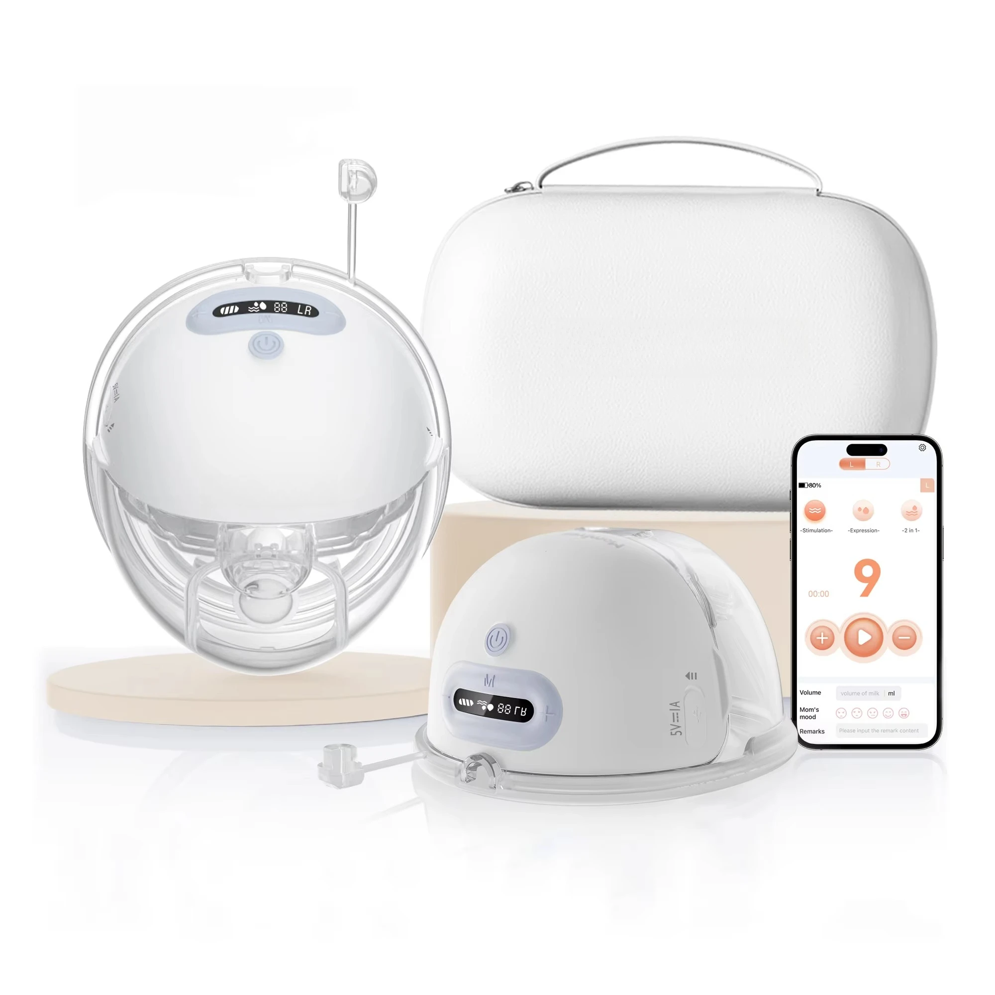 

Latest Wearable Electric Breast Pump Painfree Automatic Mother Pump Milk Machine With App Control