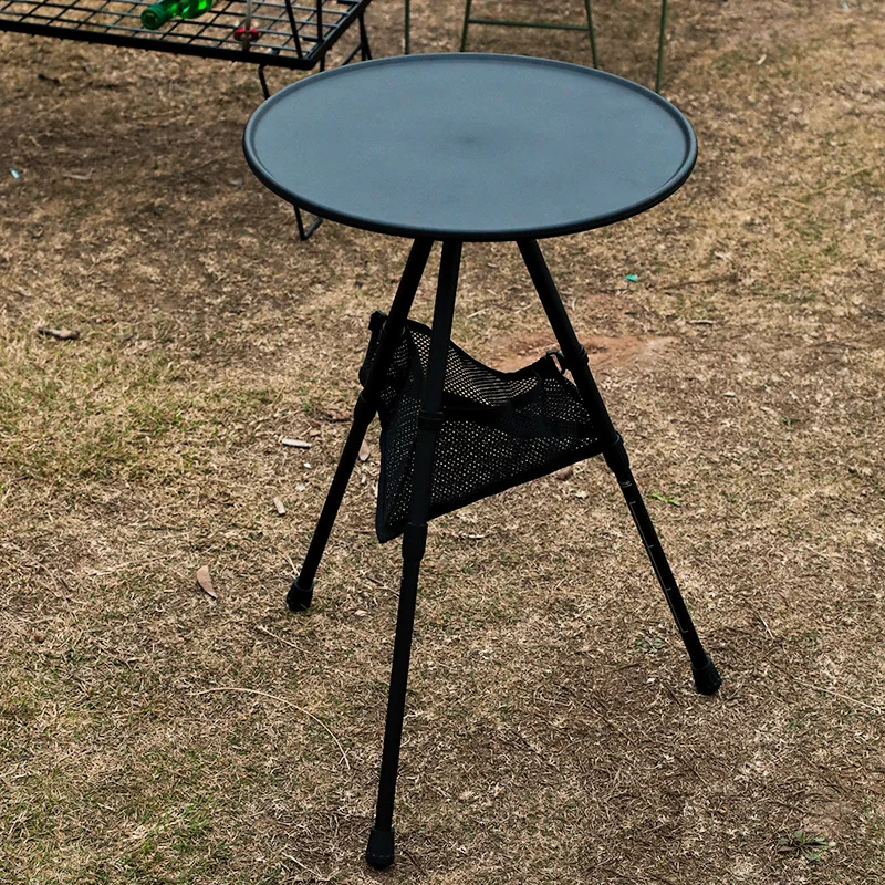 Camping Round Table,Detachable Portable ,Height Adjustable Table for Outdoor Garden Bedroom,Ultralight Travel Table