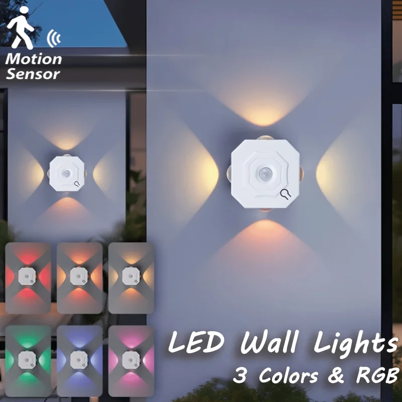 

motion sensor light indoor rechargeable under cabinet lighting USB rechargeable Wall lights Cordless Night light bedrooms