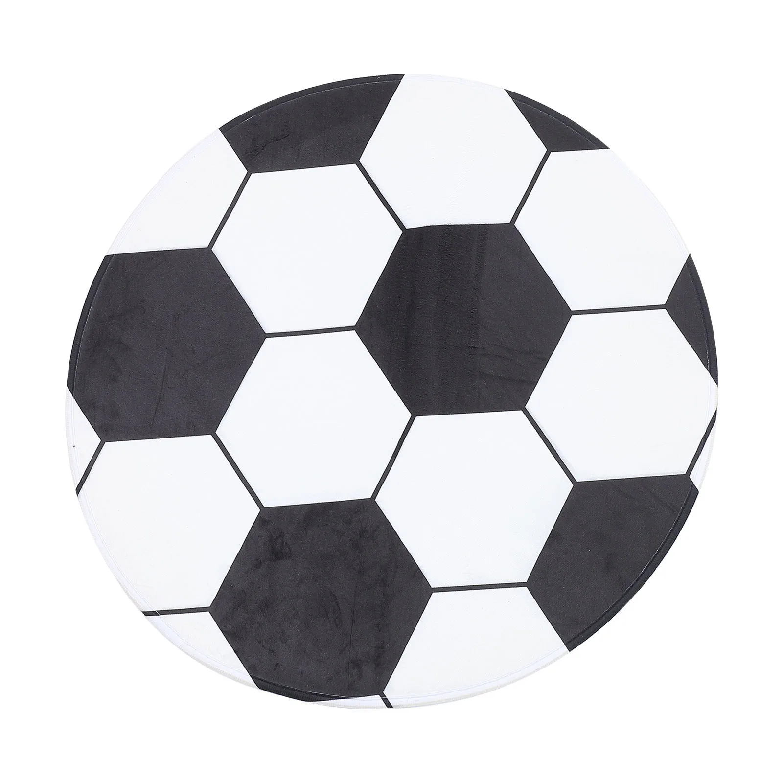 Football Rug for Round Area Soccer Carpet Chair Mat Indoor Floor by