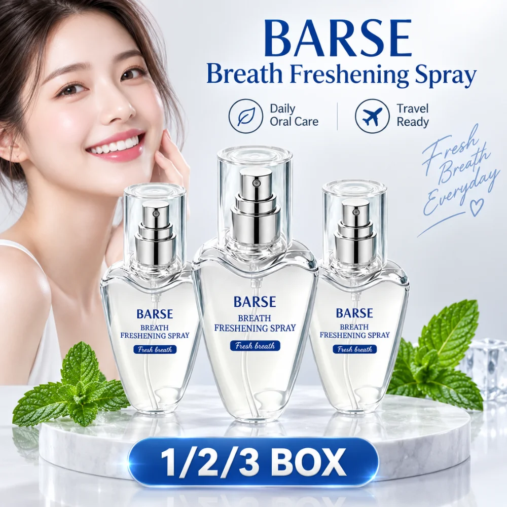Portable Mouth Freshener Spray 30ml Natural Mint Extract Long Lasting Breath Refreshing Oral Mist Pocket Freshener