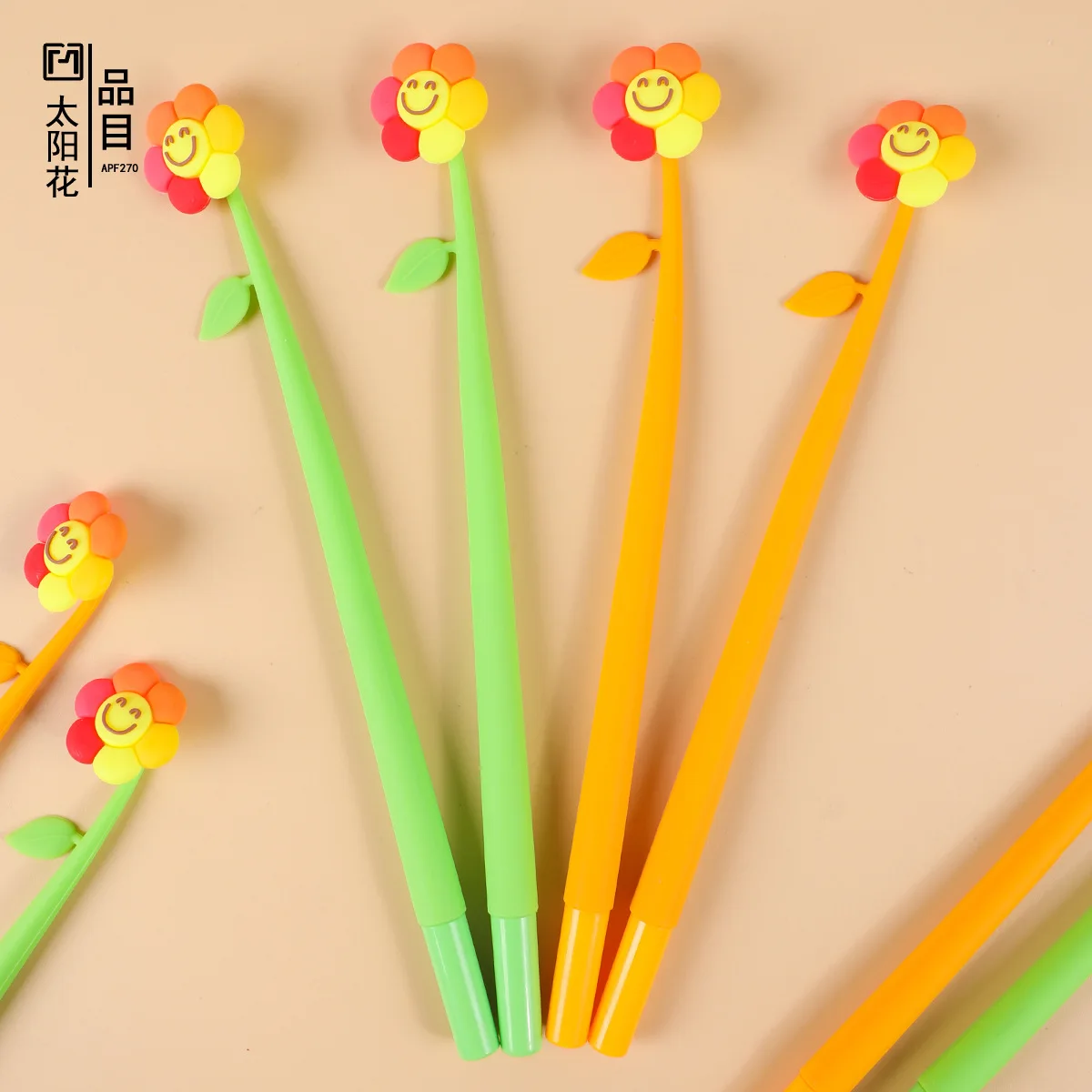 

48 шт., креативная милая цветочная мягкая силиконовая черная нейтральная ручка, студенческие канцелярские принадлежности, офисная ручка для подписи, пятно