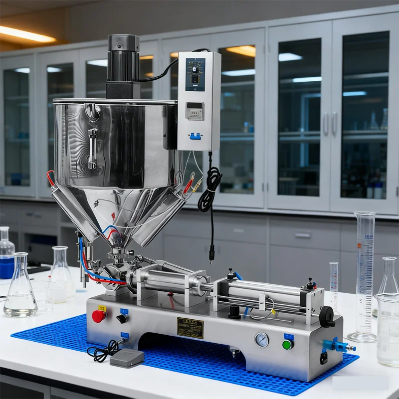 

PBOBP Automatic Cosmetic Shea Butter Heating Mixing Custard High Viscosity Jar Paste Bottle Filling Machine