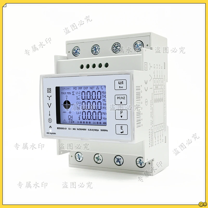 100A for3 Phase Power Energy Meter Smart Digital Bi Directional Wifi Electric Consumption KWH Meter RS485