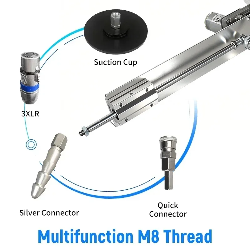 Mini Telescopic Linear Actuator 24V DC Adjustable Stroke Reciprocating Cycle Motor with Reduction Gear for Precision Motion
