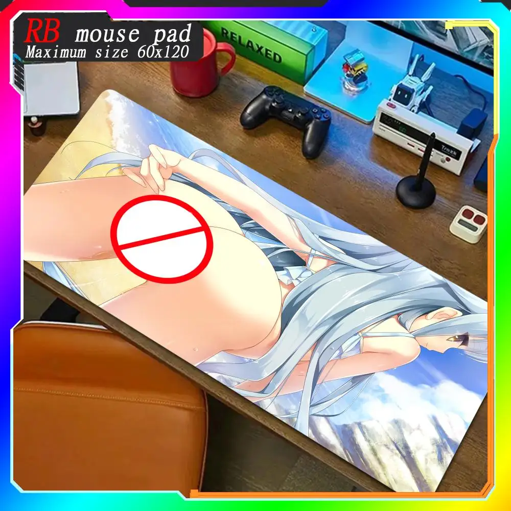 Hip Mouse Pad Uncensored Hentai Booty Mousepad Alluring Erotic Anime Playmat Busty Adult Content Sensuous Alluring Mat with Butt