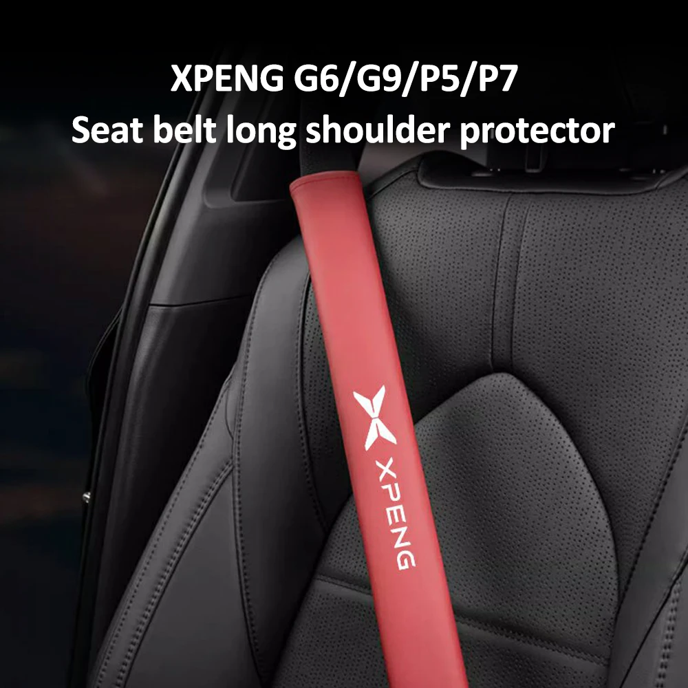 

Для Xpeng G6 G9 P5 P7 автомобильный ремень безопасности, удобные длинные наплечники, материал наппа, аксессуары для украшения интерьера автомобиля