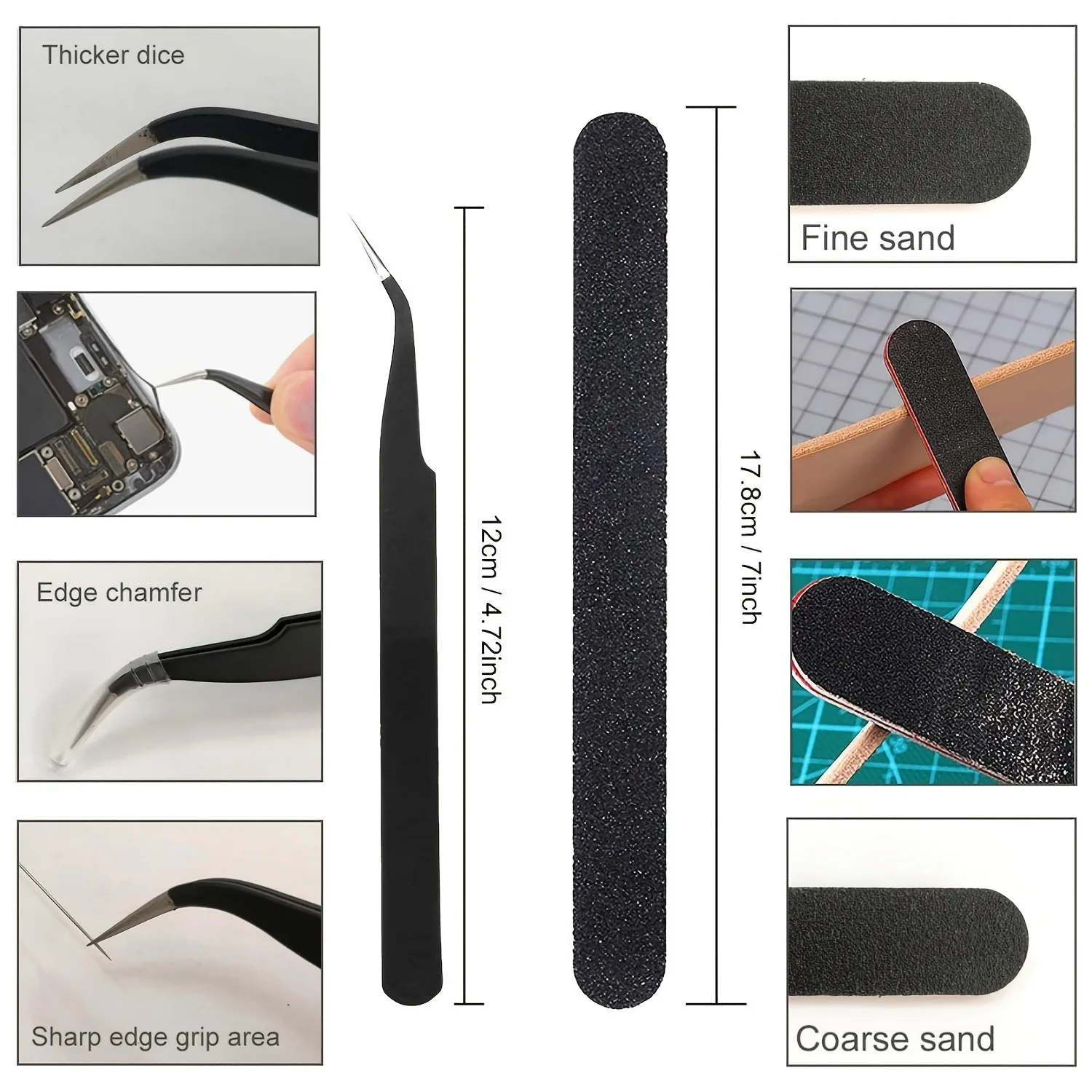 3D Printer Tools Kit Nozzle Cleaning Tools Removal Scrapers Files Brushes Wire Cutter Engraving Knife for FDM/SLA 3D Printers