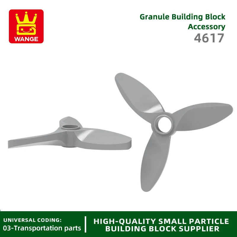 20 PCS/lot 4617 Propeller 3 Blade Building Blocks Moc Aircraft Parts Compatible with Bricks DIY Children Education Toys Gift Box