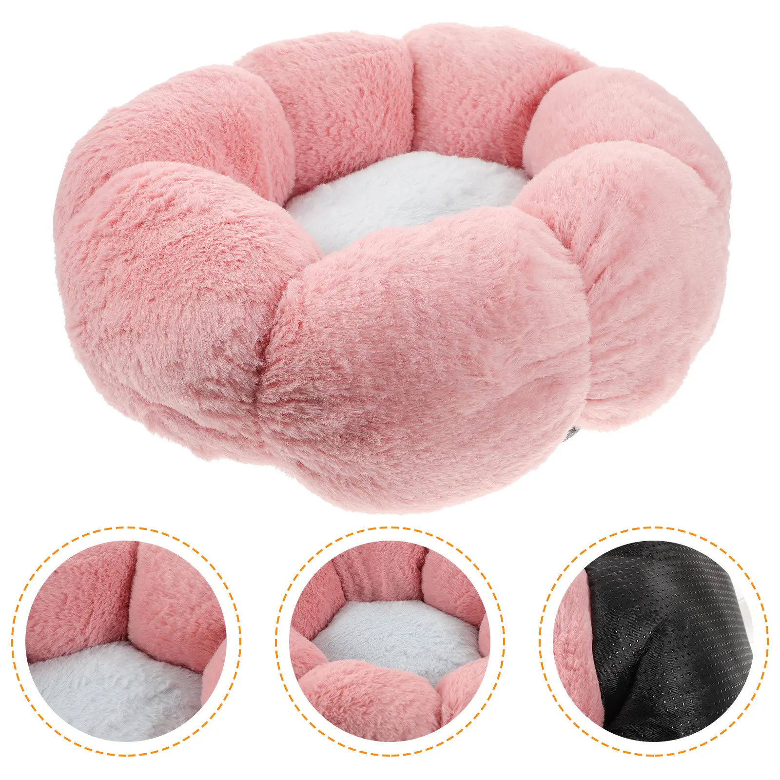 1pcs-flower-shape-cat-nest-for-sleeping-playing-relaxing-warm-pet-bed-suitable-for-cats-small-dogs-indoor-floor-couch-home-use