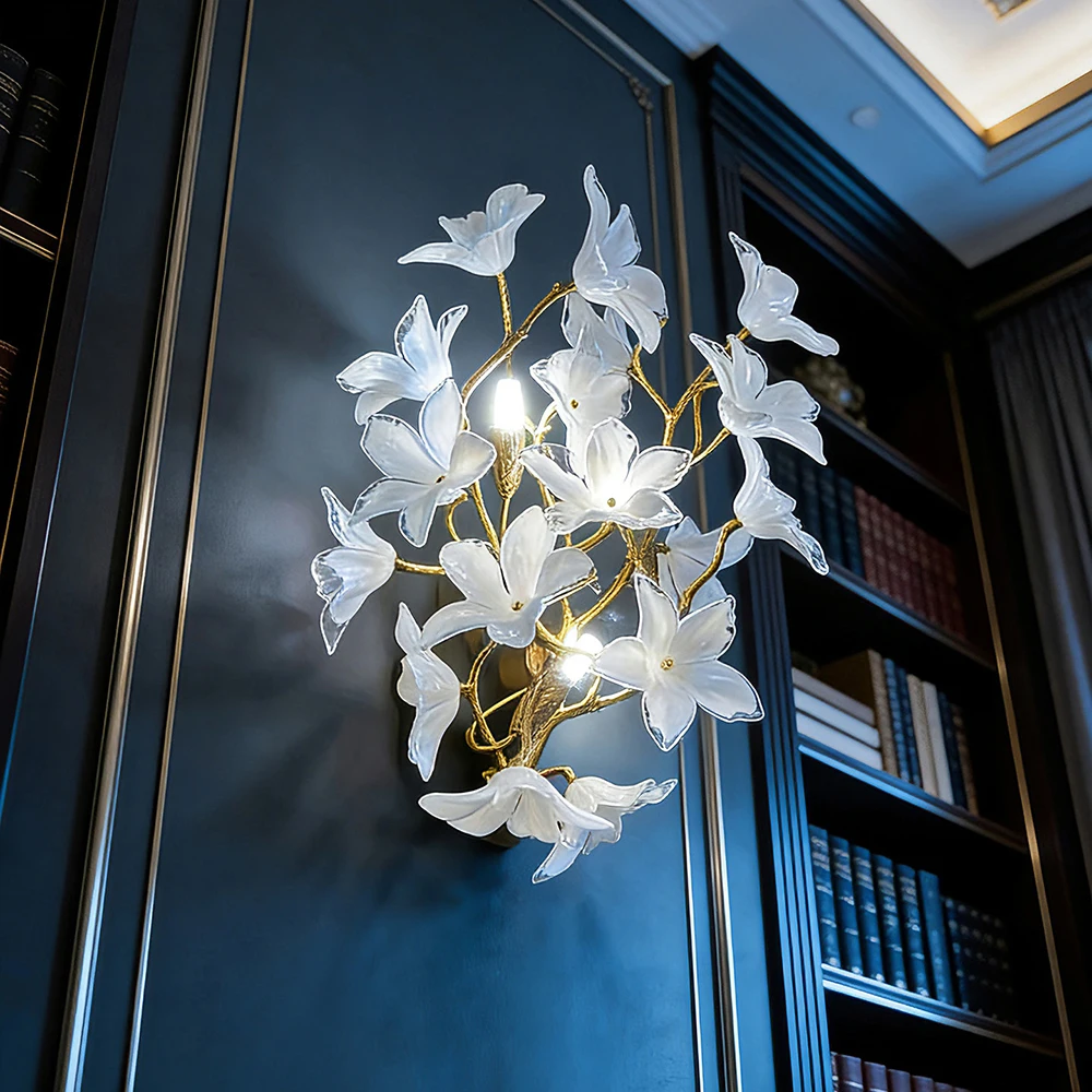 Wall Decor Lighting Tree - Lámpara de Pared Moderna de Cristal