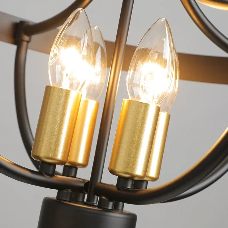 الحديثة مزرعة هندسية الثريا تركيب المصابيح قلادة مصباح للمطبخ ريفي معلقة قلادة الإضاءة لغرفة الطعام