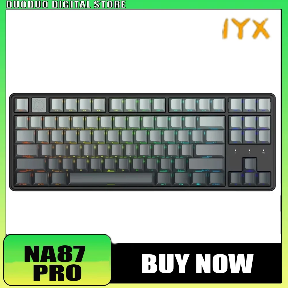 

Irok Na87 Pro Mag Mechanical Keyboard Wired Magnetic Switch Keyboard Hifi Sound Rgb Customize Quick Trigger Hot-Swap Pc Gifts