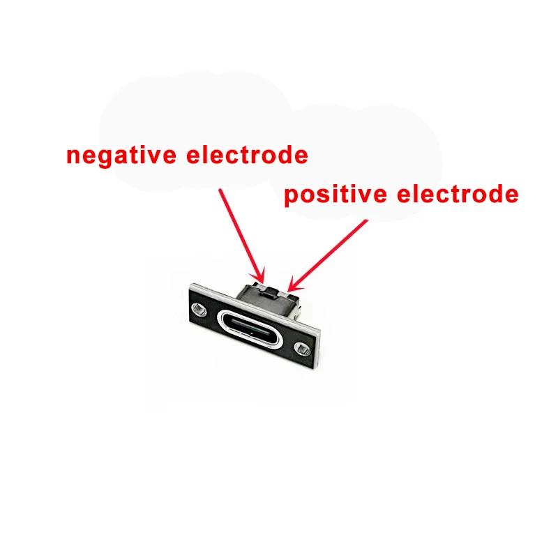 1-10 szt. Gniazdo USB 3.1 typu C z płytką mocującą śrubę typu C gniazdo USB 3.1 typu C 2Pin 4Pin 5Pin 6-pinowe złącze Jack żeńskie