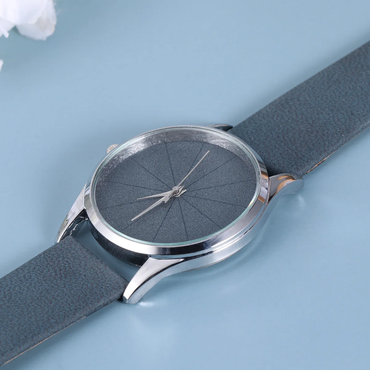 

Strap For Thin Strap Wristwatch Women Minimalist Quartz Wristwatch Large Dial Thin Band Fashion Dress Timepiece Blue
