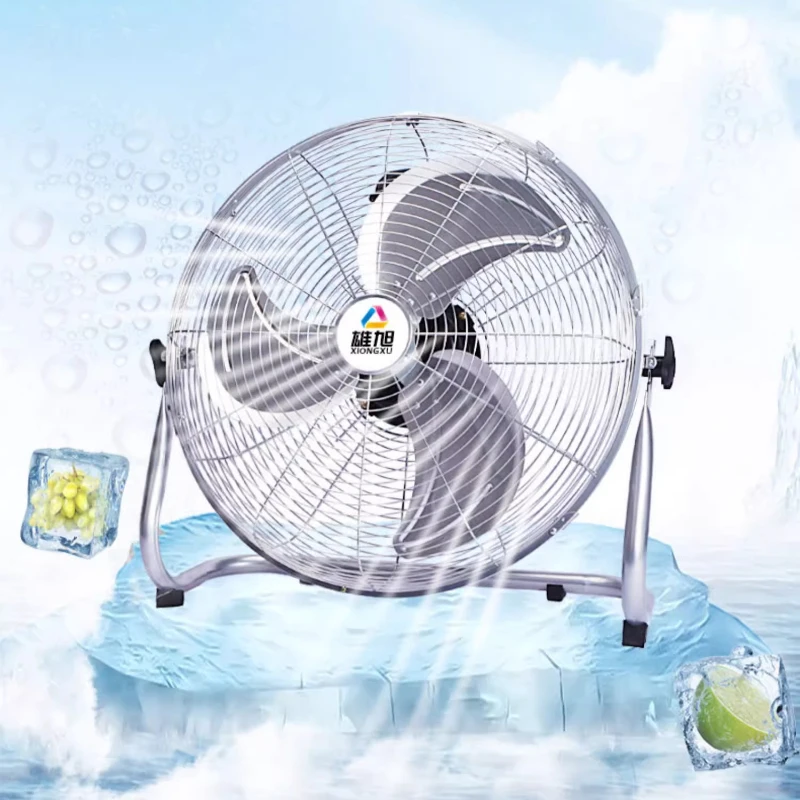 Pro Workshop Floor Fan 8Speed Sleep Mode 130°Adjustment Long-Range Airflow High-Power Copper Motor Rapid Low-Noise Cooling