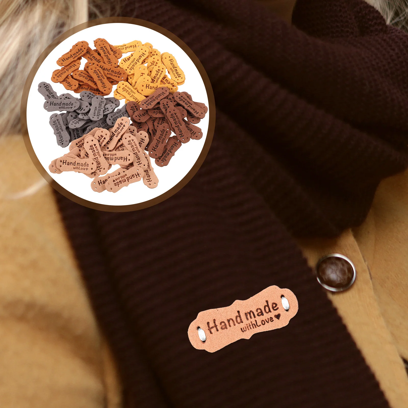 

100Pcs Premium Clothing Labels DIY Tags for Custom Gifts and Apparel Decoration Tag Clothing Label