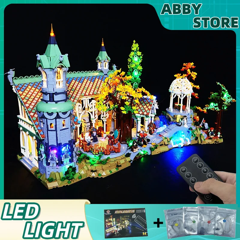 DIY RC LED Light Kit For LEGO 10316 The Lord of the Rings: Rivendell   (Only LED Light,Without Blocks Model)