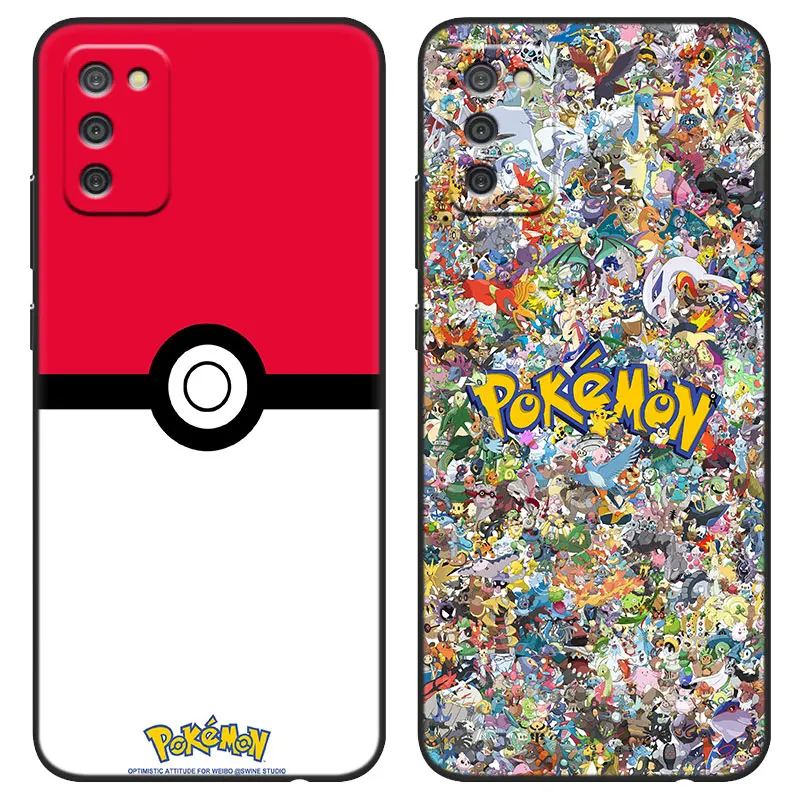 Cartoon P-Pokemon Case For Samsung Galaxy A04E A03S A02S A21S A01 Core A10S A11 A20S A20E A31 A40 A41 A7 A6 A8 Plus 2018 A5 2017