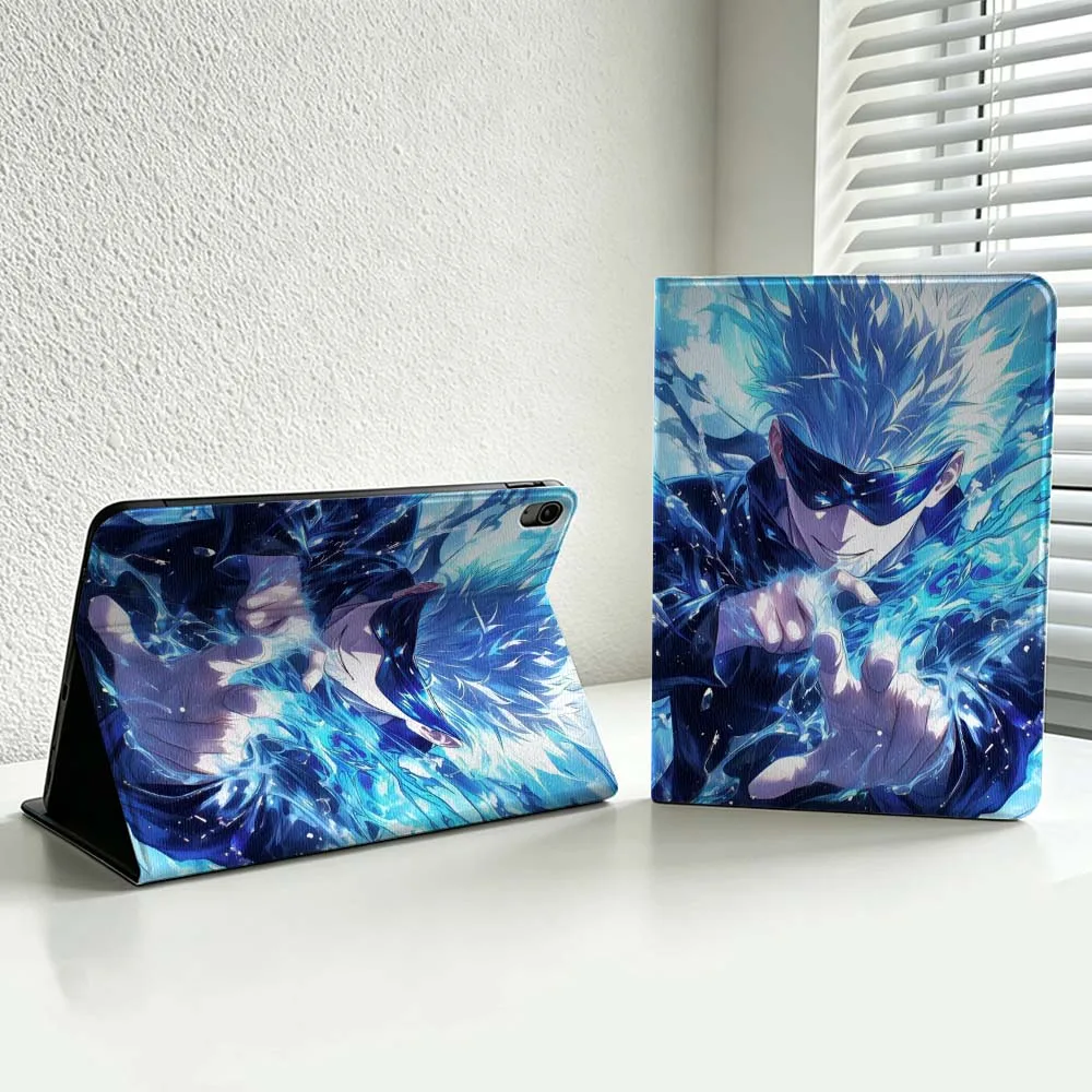 Deluxe Anime J-Jujutsu Kaisen Cover For iPad Pro Air mini 7 6 5 4 3 2 1 9gen M5 M4 11th 10th A17 Pro A16 Soft Inch Tablet Case
