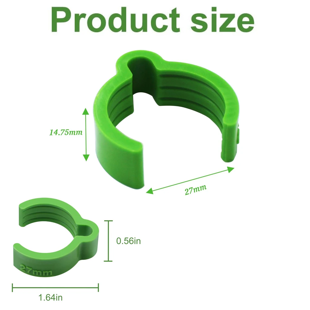 Coiled Hose Clips (10pcs) for Festool D27 Vacuum Hoses - Fits Sander & Dust Extractor, 27mm Organizer Clips