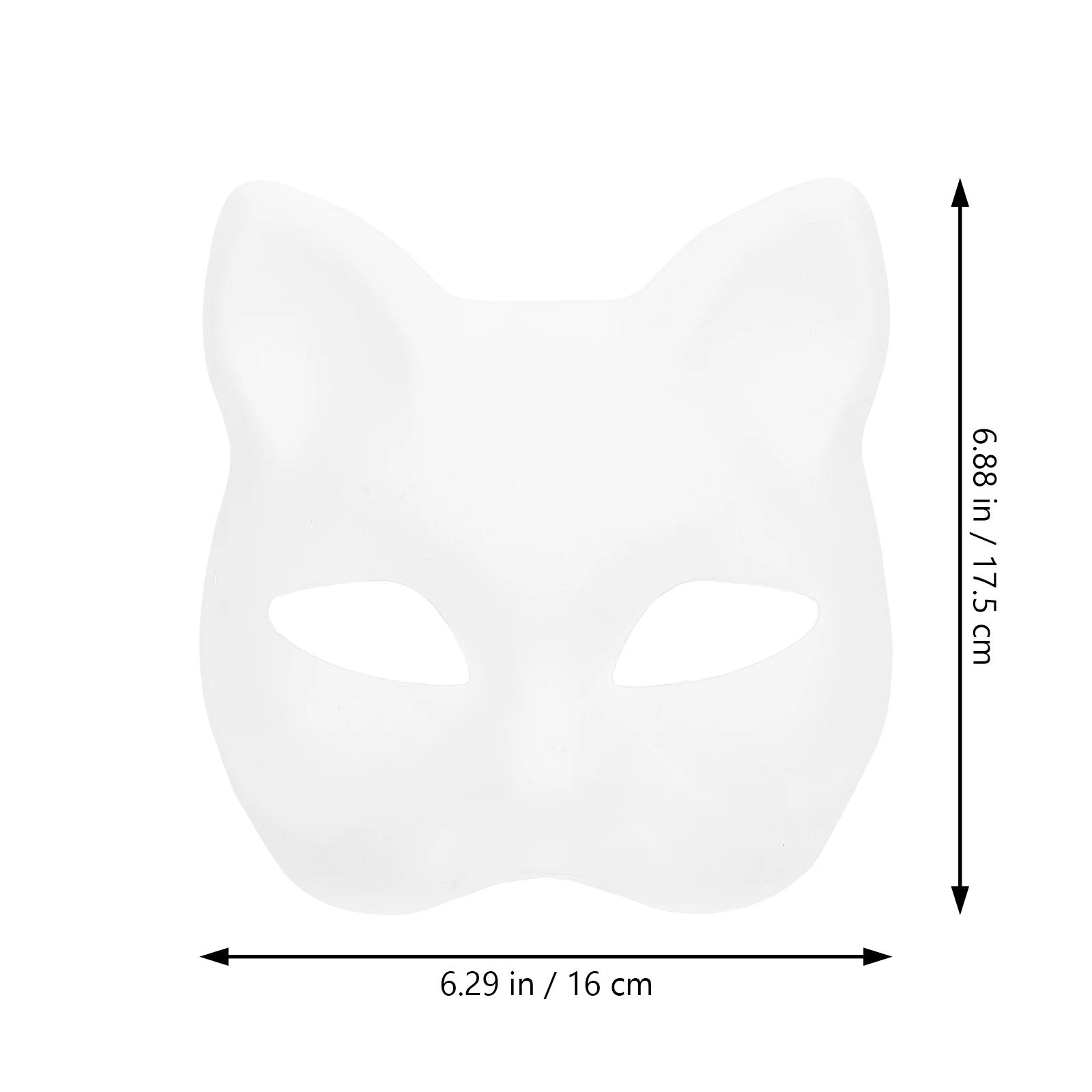 10Pcs Party Blank Mask Makeup Setss Cosplay Mask DIY Mask Unpainted Blank Mask Animal  Makeup Setss Costume Party