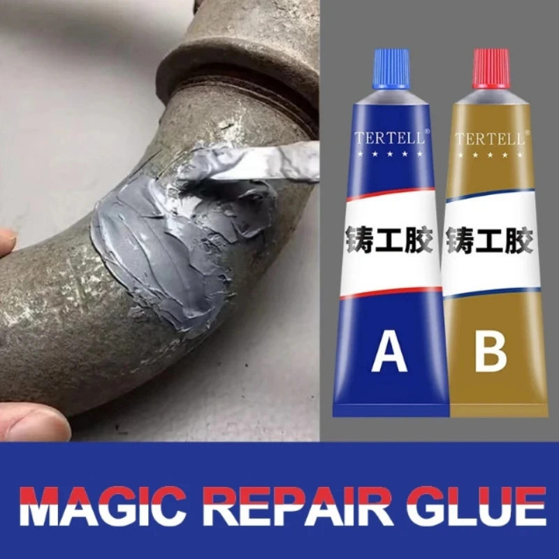 

Strong Metal Repair Glue High Strength Cold Welding Glue Magic Plastic Repair Casting Adhesive Heat Resistance AB Glue Sealant