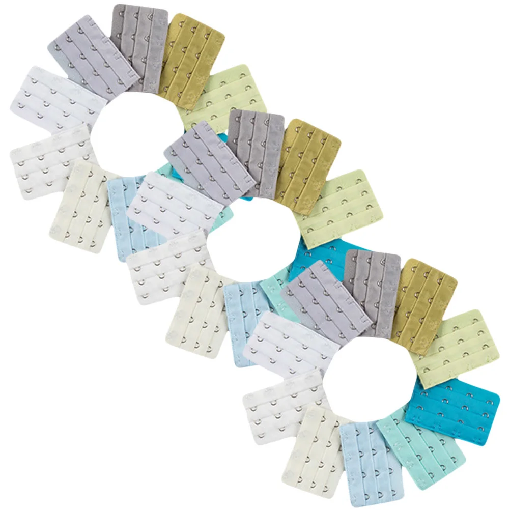 30 قطعة تمديدات حمالة الصدر السنانير ملابس داخلية مرنة تمديد أبازيم لملائمة مريحة بسط حزام المتوسع النساء الصدرية الملحقات