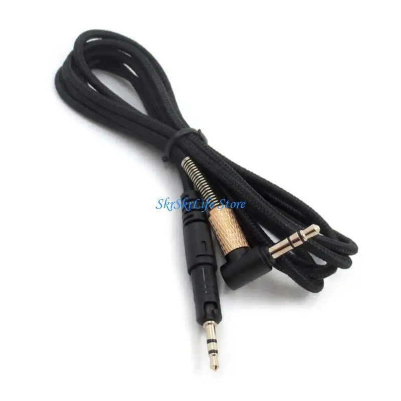 

E65E Premium Cable with Mic- for ATH M50X M40X M70X Braided Cord for Clear Sound Hands-free Calls