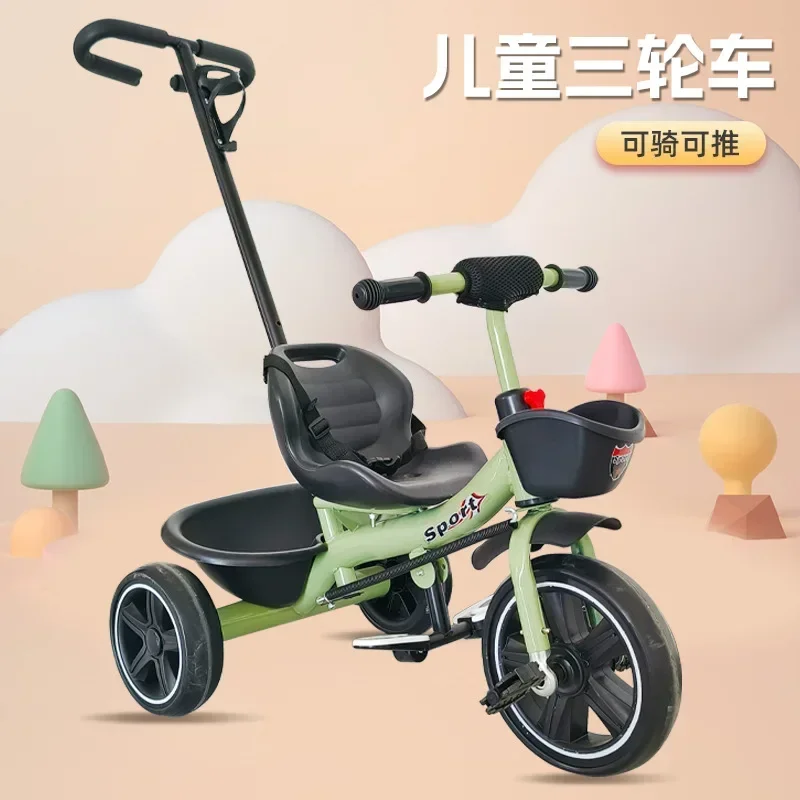 Wholesale Children's Tricycles Pedal Bikes Baby Hand Push Bikes Toy Bikes for Children Aged 1-3-5-6