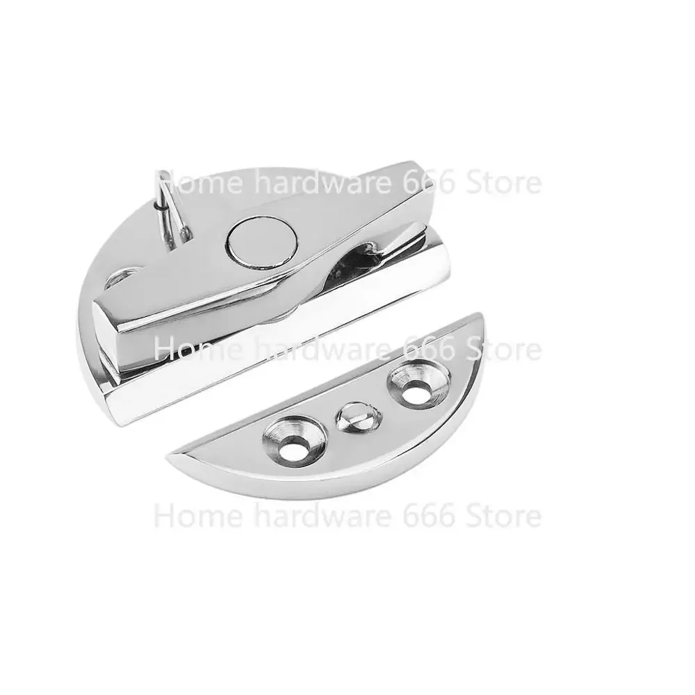 Marine Hardware Boat Accessories 316 Stainless Steel Boat Door Cabinet Latch Round Turn Button Twist Catch Latch Ship Yacht Hot