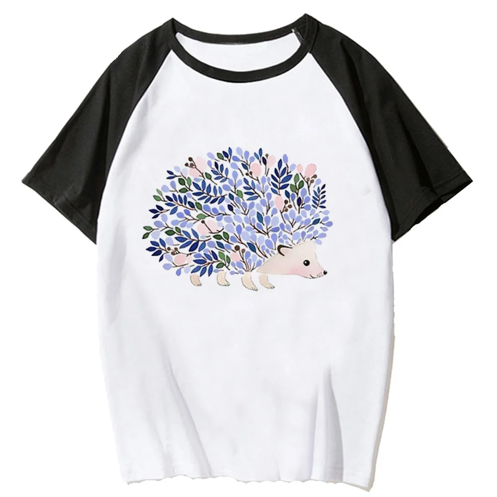 

Hedgehog t-shirts women Y2K t shirt female designer clothing