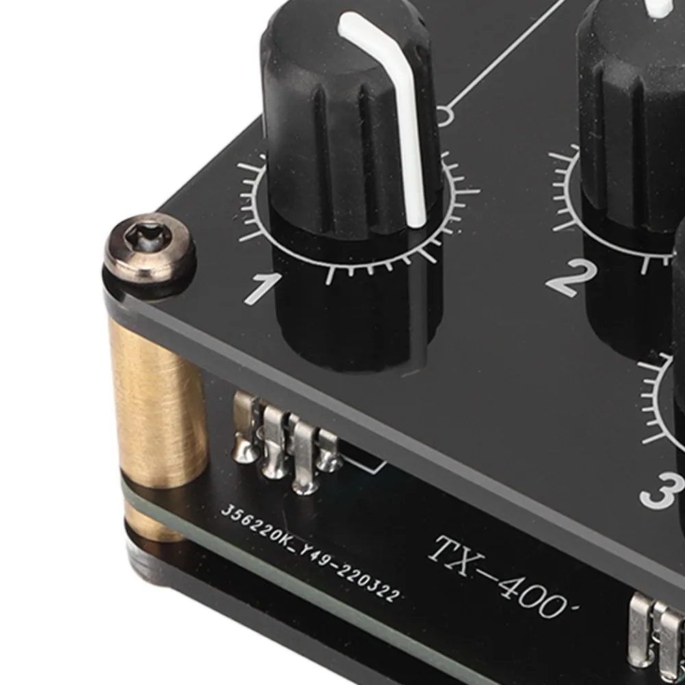 Professional Low Noise Mini Stereo Mixer 1 In 4 Out Volume Controls 4 Channel Passive Mixer Audio Mixer Mixing Instrument