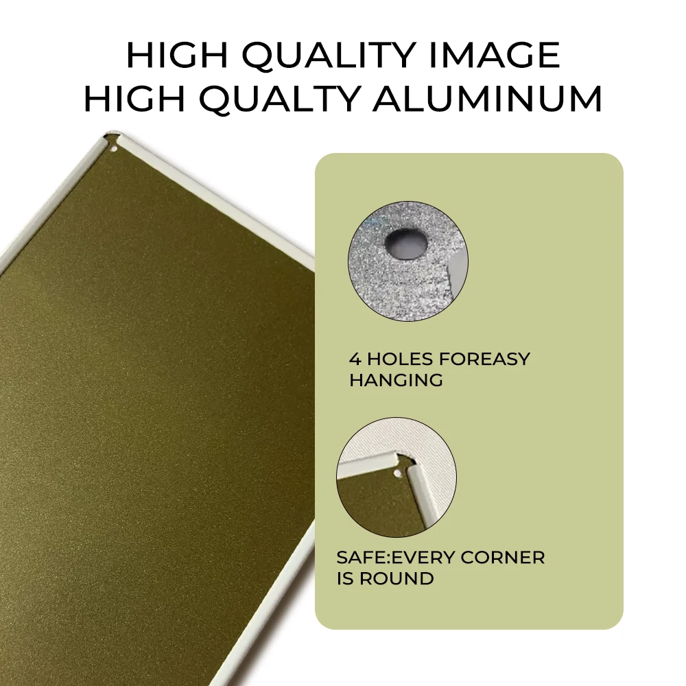 Logotipo artístico de pared de Metal con texto plano y personalizado 2D, fácil de colgar para decoración de placa de Bar de granja al aire libre, decoración de regalo Ideal