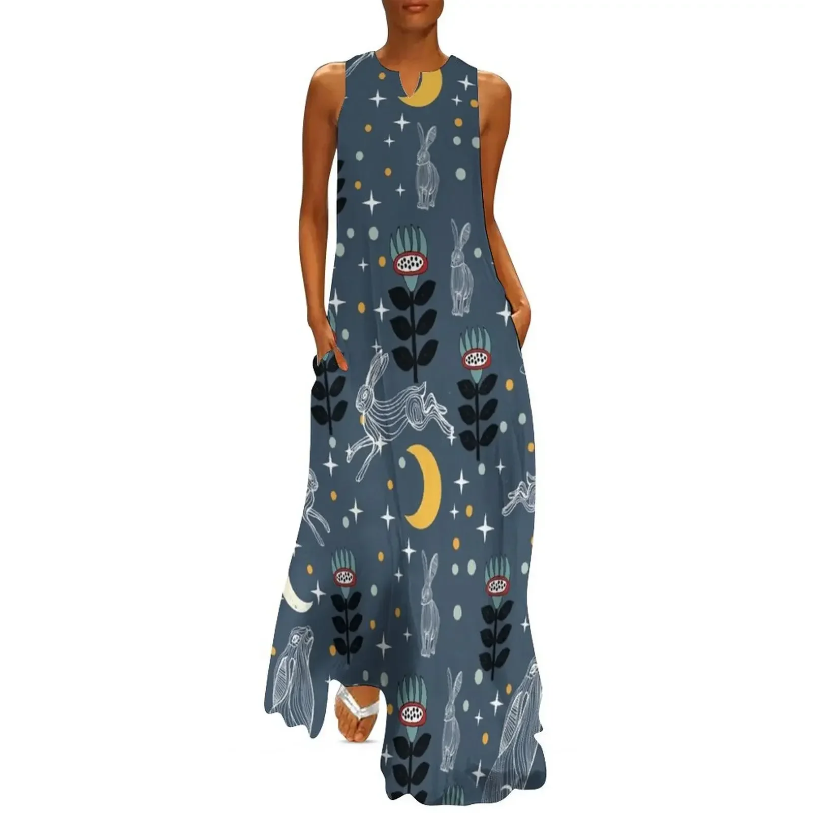 

Hare Moon Long Dress evening dresses luxury 2025 beach dresses women evening dress beach dress