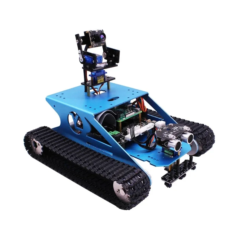 G1 AI vision smart tank robot kit with WiFi video camera for Raspberry Pi 4GB 8GB diy educational kids toy