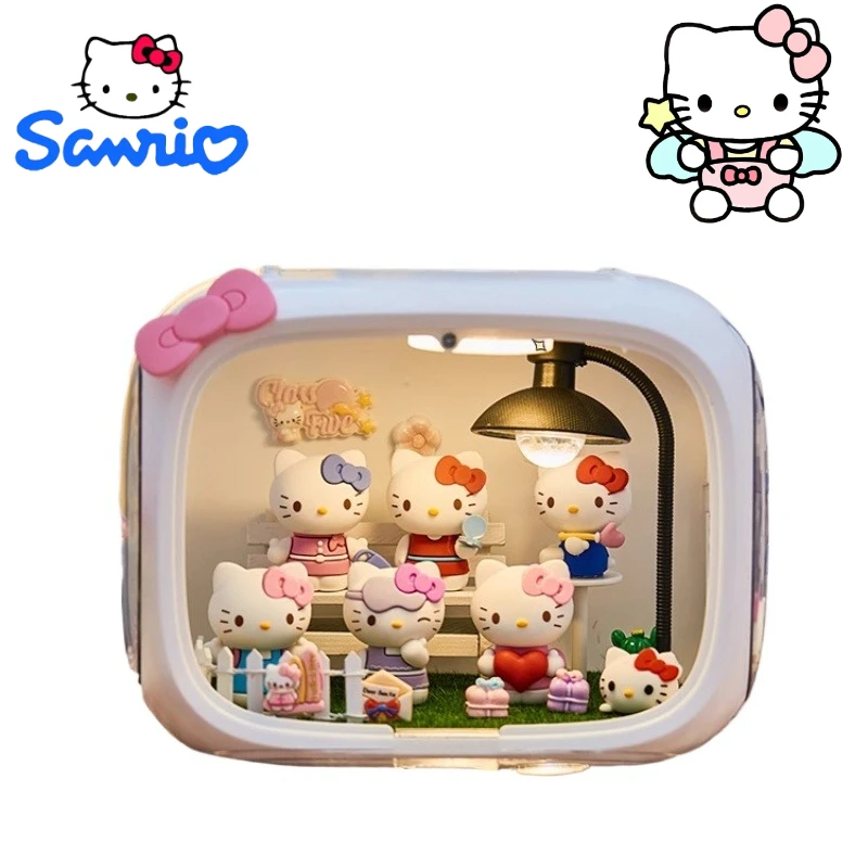 

Sanrio Hello Kitty мультфильм аниме милый DIY материал пакет ночник креативный Kawaii женский настольный декор подарок оптовая продажа