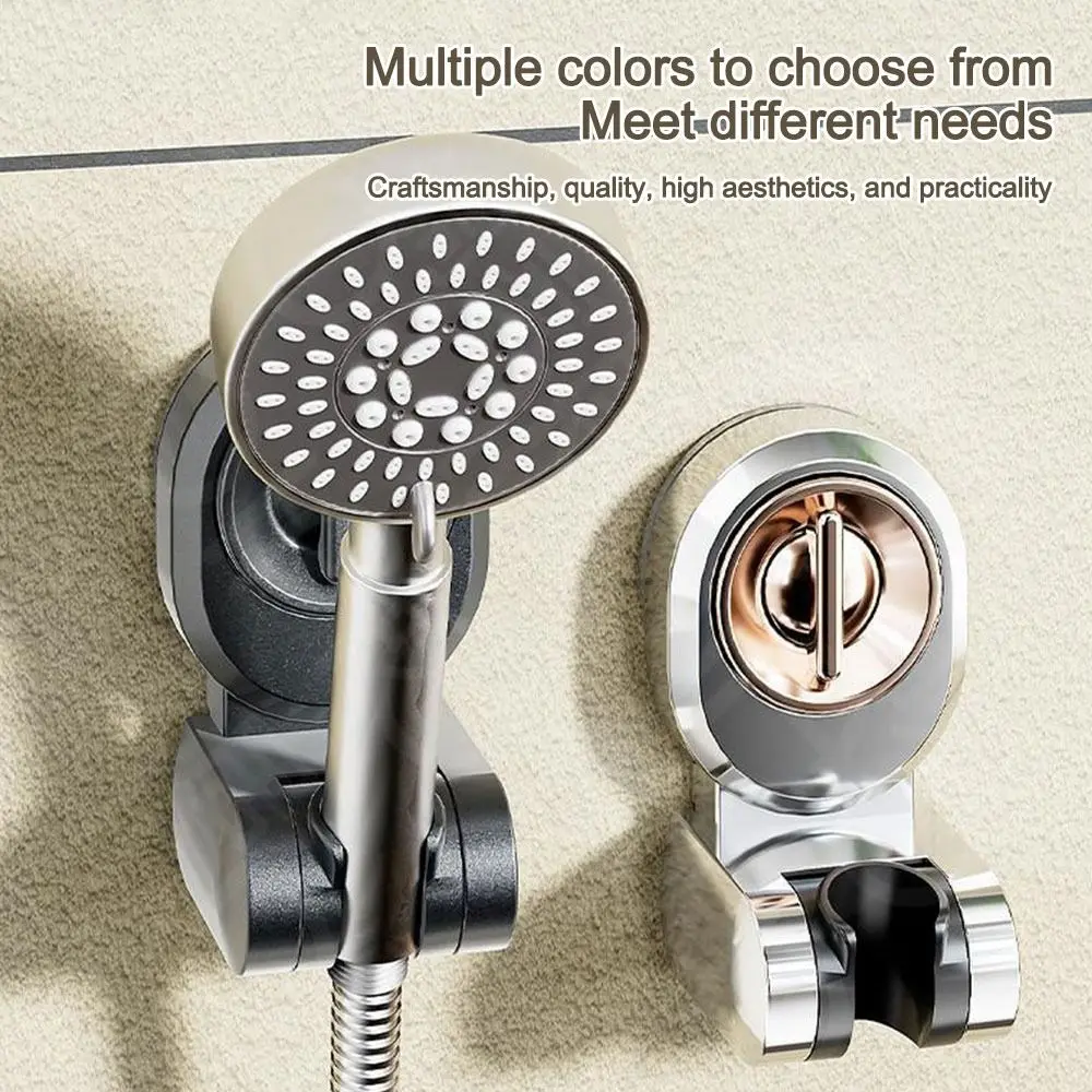 Nouveau Support de pomme de douche à ventouse, Support de douche mural relocatable, Support de douche réglable