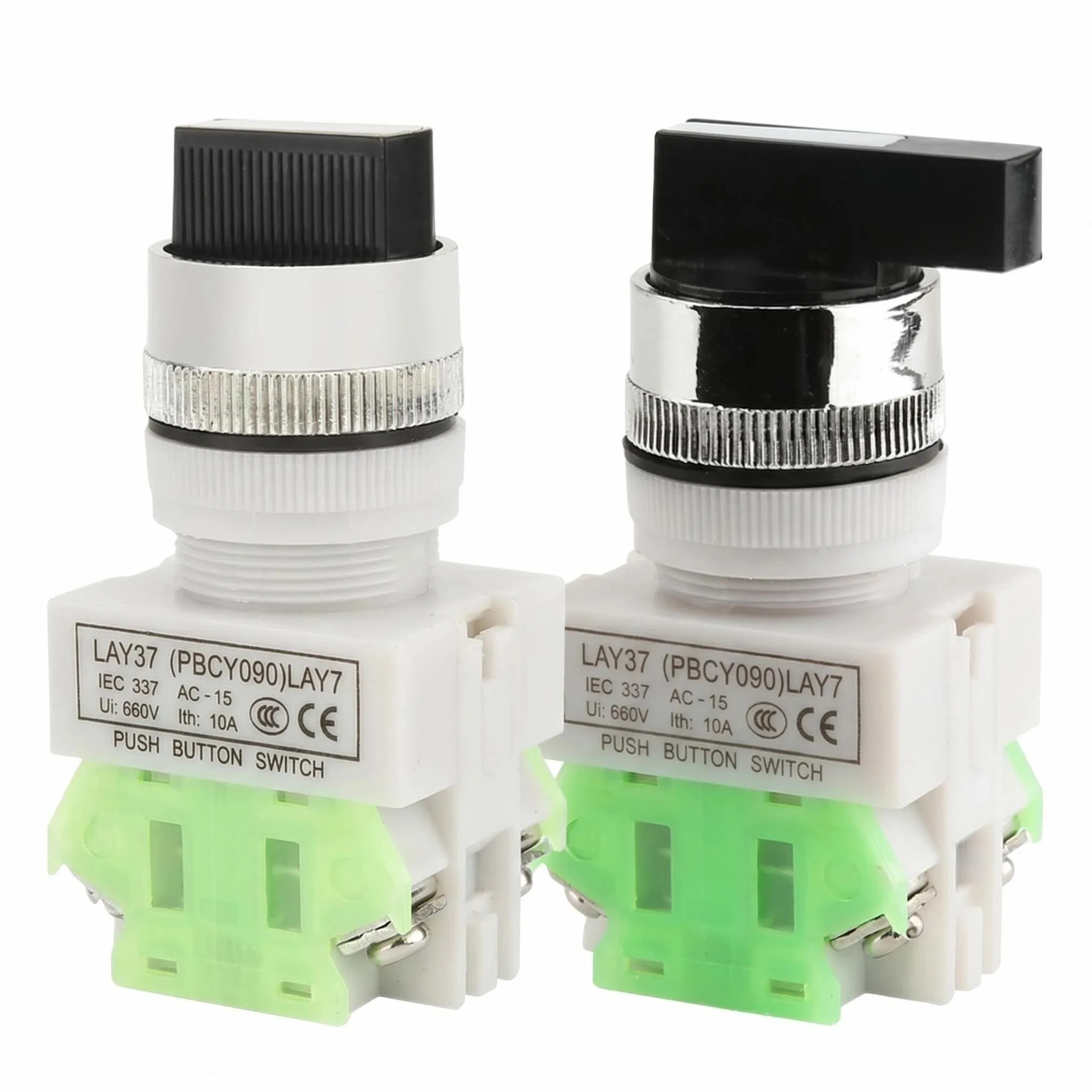 LAY7 LAY37 Y090 22mm Knob Rocker Switch 11X2 20X3 Self Locking Self Resetting Two Three Speed Control Switch