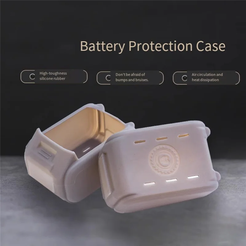 A26F-Accessori Parti del gruppo custodia batteria Coperchio protettivo in silicone per custodia superiore batteria 20V 4.0Ah/5.0Ah