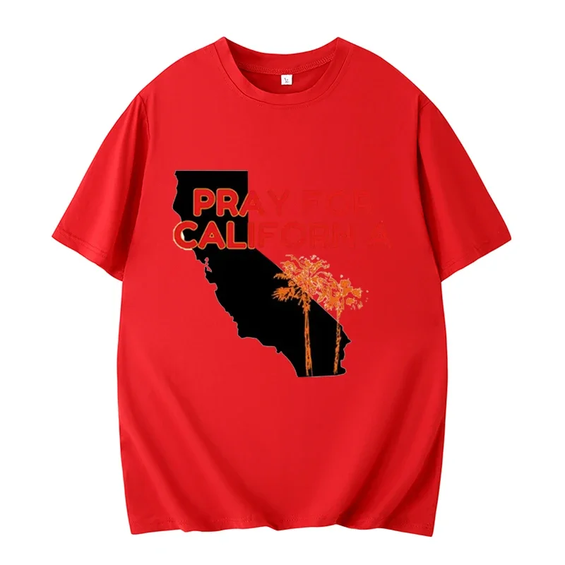 Pray for California Oversized Shirt,Los Angeles Resilience,Firefighter Support,Wildfire Awareness,Stay Strong,Casual Tops,Unisex